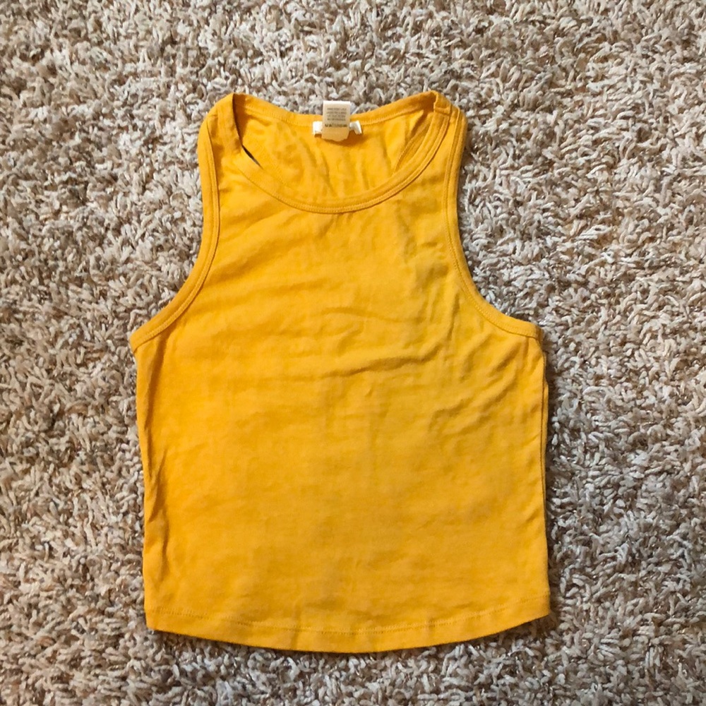 High Neck cropped tank top